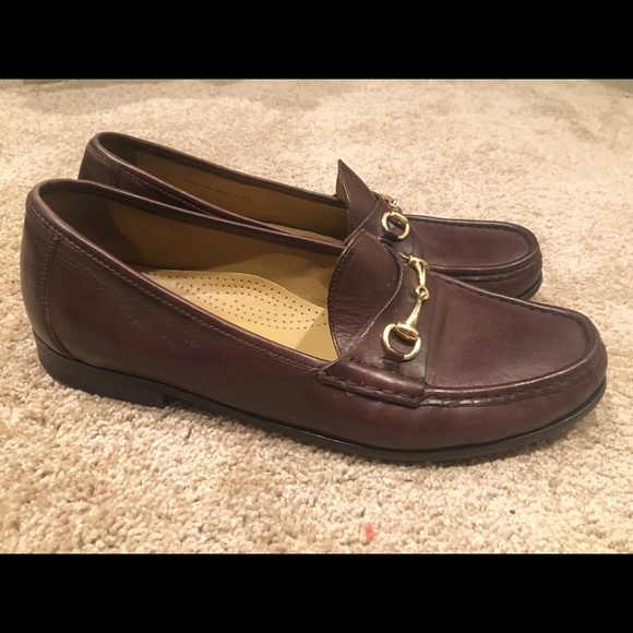 Brown Cole Haan Loafers W Gold Buckle 